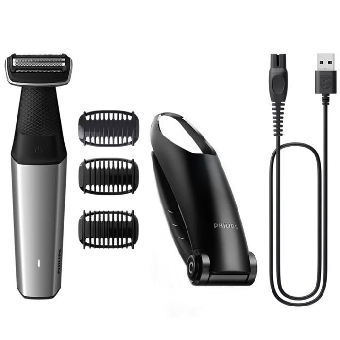 Philips Bodygroom Series 5000 BG5021/15 Recortador Corporal Negro y Plata